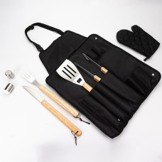 Kit Churrasco 8 Peças com Estojo